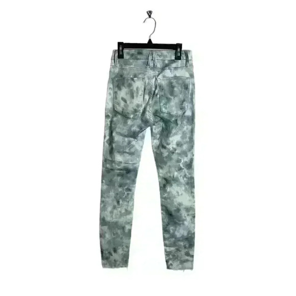 GOOD American Good Leg Cloud Tie dye Fray Hem Jeans Size 4/27 - Picture 5 of 8